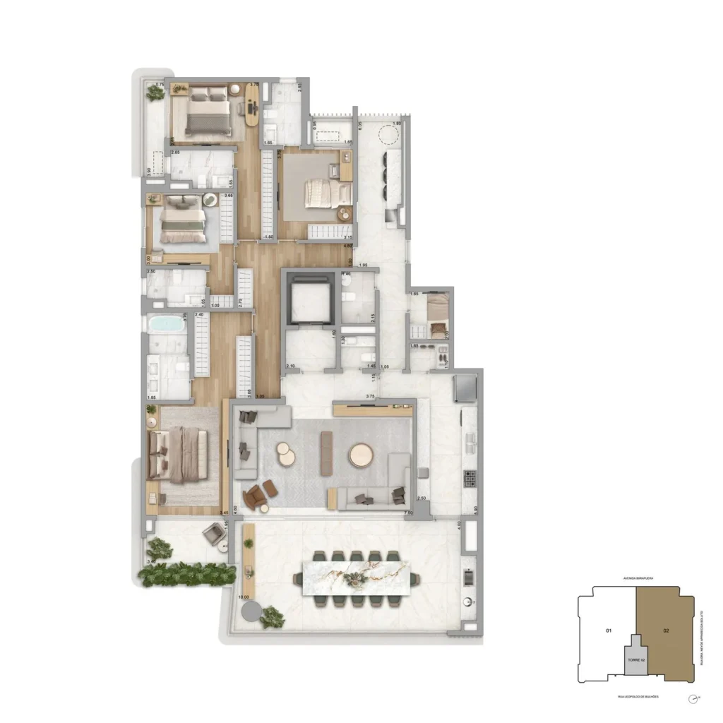 PLANTA PADRÃO 277M²