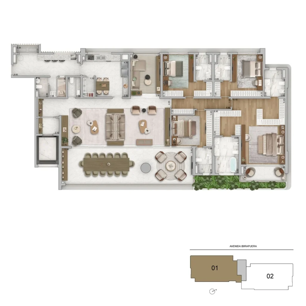 PLANTA PADRÃO 325M²