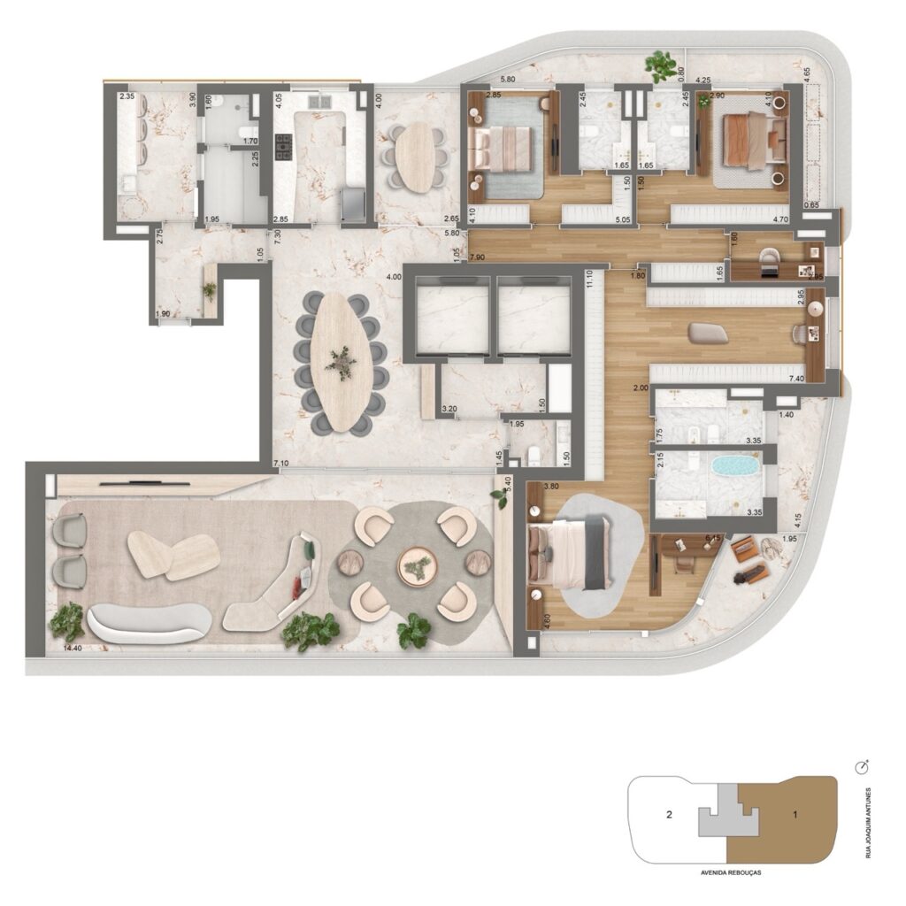 Planta-opcao-2-379m²-3-suites-cozinha-ampliada-sala-intima-e-copa-noturna Grande