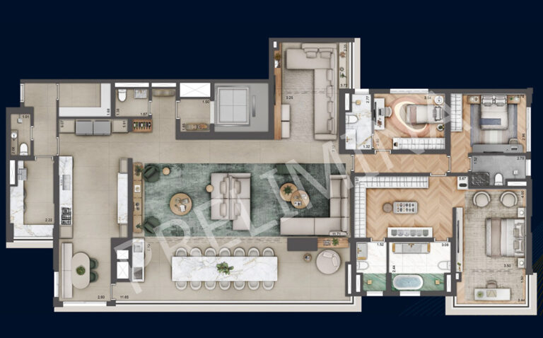 PLANTA OPÇÃO 276m²