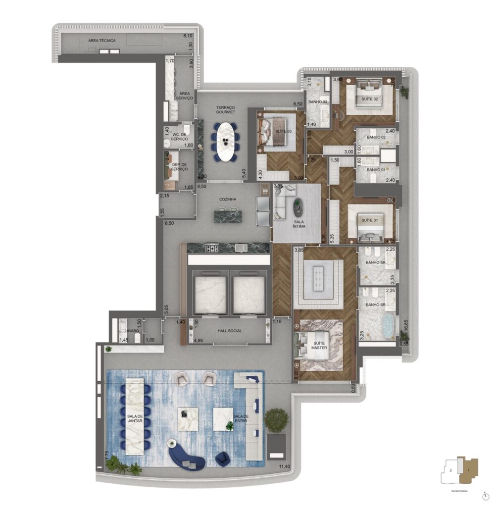 01_A_ Final 01_Planta padrao_ 3 ao 16 pav_ 376m2 Grande