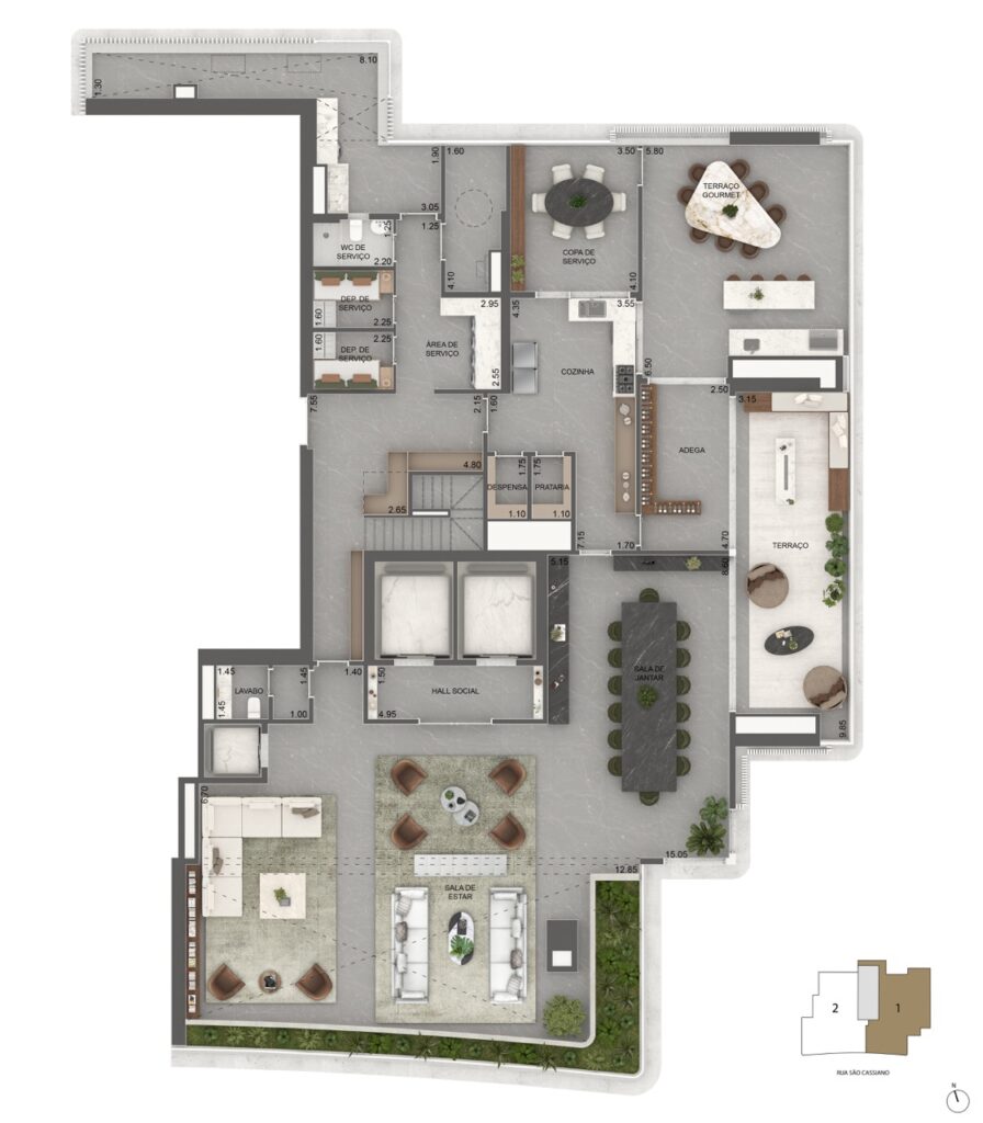 17_A_ Final 01_Planta padrao_Duplex inferior_710m2 Grande