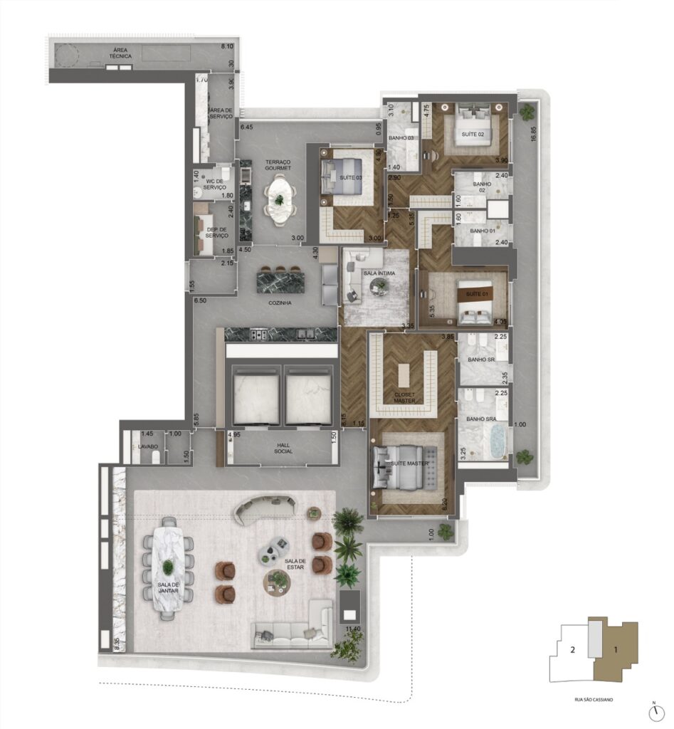 393m² - Final 01_Planta padrao_ 49_50_52_53 pav Grande