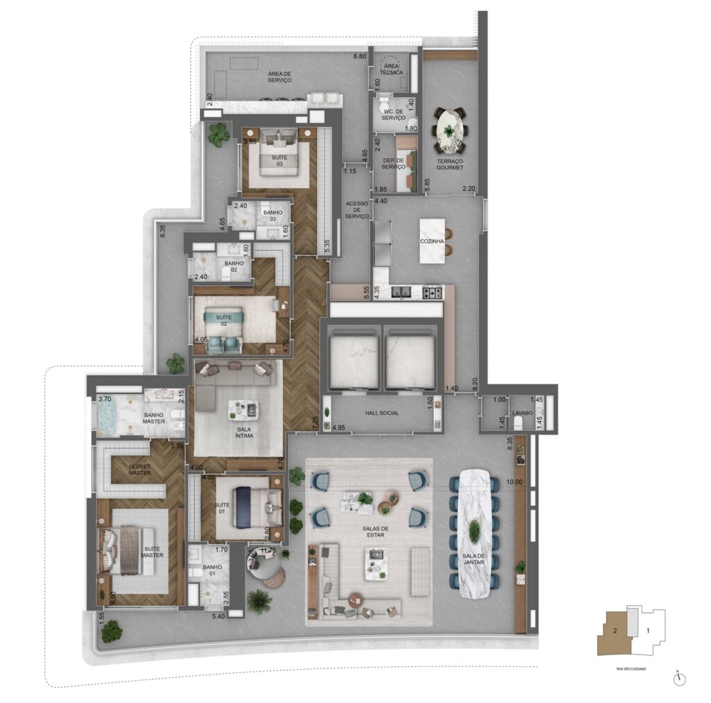 393m² - Final 02_Planta padrao_ 49_50_52_53 pav Grande