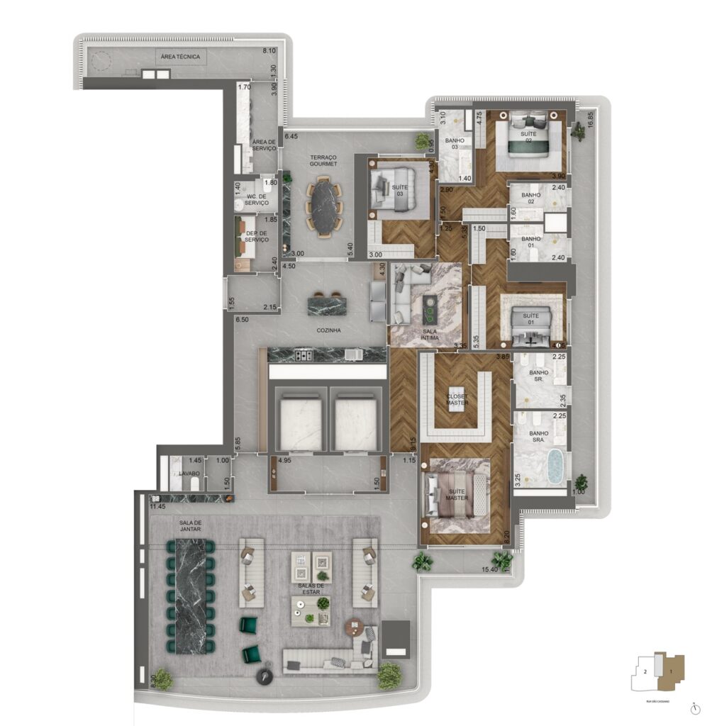 395m² - Final 01_Planta Padrao_ 17 ao 45 pav Grande