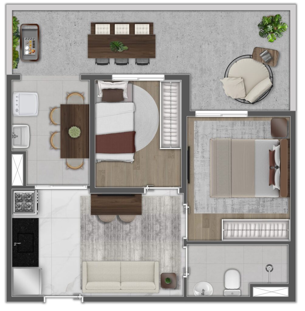 02 dorms garden - R2V